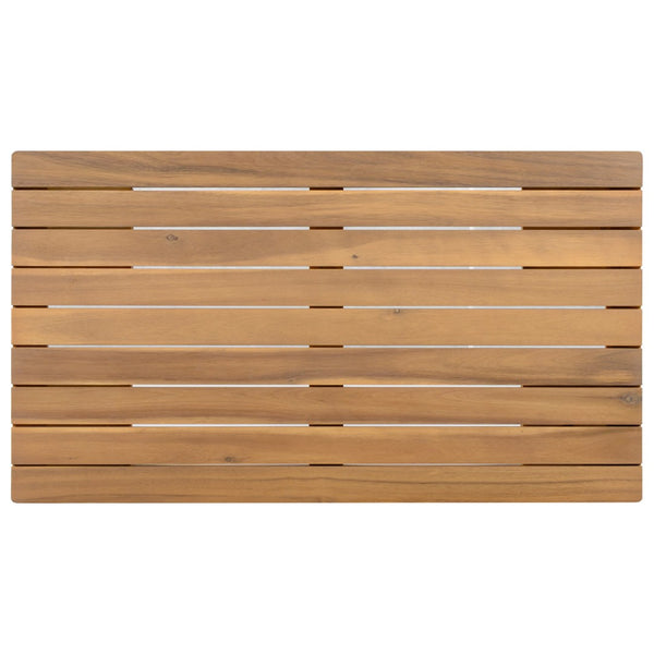 English Elm Outdoor Acacia Wood Patio Bistro Set with Cushioned Chairs and Coffee Table N757P395518I