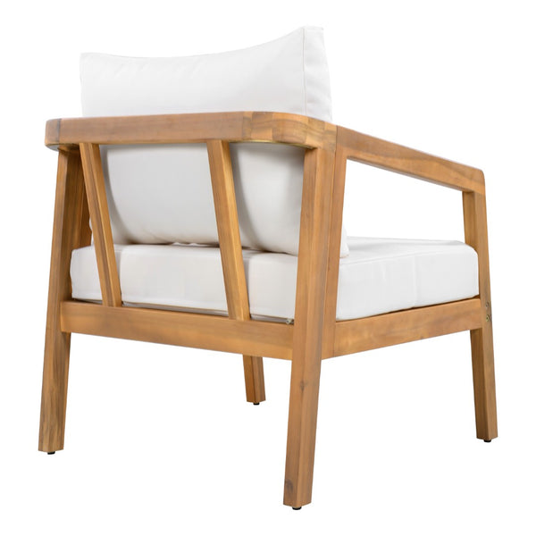 English Elm Outdoor Acacia Wood Patio Bistro Set with Cushioned Chairs and Coffee Table N757P395518I