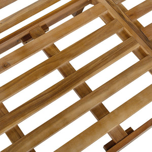 English Elm Outdoor Acacia Hardwood Sofa with Handwoven Rope Panels for Patio Lounging N757P408831B