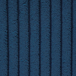 English Elm Upholstered Corduroy Square Ottoman Ribbed Texture Foam Coil Modern Living Room Blue N757P414086L