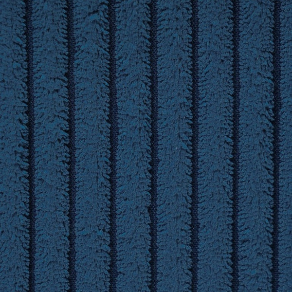 English Elm Upholstered Corduroy Square Ottoman Ribbed Texture Foam Coil Modern Living Room Blue N757P414086L