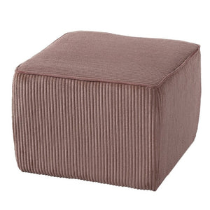 English Elm Upholstered Corduroy Square Ottoman Ribbed Texture Foam Coil Modern Living Room Pink N757P414086P