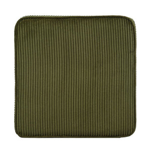 English Elm Upholstered Square Ottoman Ribbed Corduroy Foam Seat for Living Room or Den N757P414086V