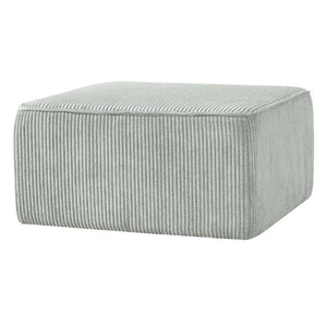 English Elm Upholstered Corduroy Square Ottoman Coil Spring Foam Seat for Modern Living Rooms N757P414087Q
