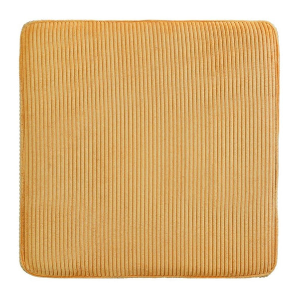 English Elm Upholstered Square Corduroy Ottoman Coil Spring Foam Seat for Living Room Accent N757P414087Y