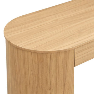 English Elm Storage Writing Desk with Sculptural Curved Base and Built in Shelves for Home Office N757P430797N