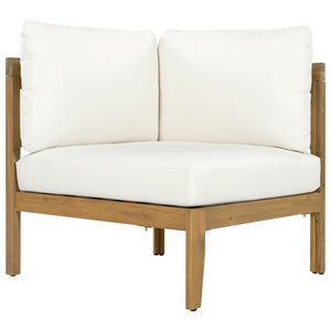 English Elm Outdoor Solid Acacia Wood Modular Sectional Sofa Set with Water-Repellent Cushions N757S538539B