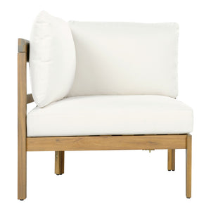 English Elm Outdoor Solid Acacia Wood Modular Sectional Sofa Set with Water-Repellent Cushions N757S538539B