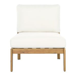 English Elm Outdoor Solid Acacia Wood Modular Sectional Sofa Set with Water-Repellent Cushions N757S538539B