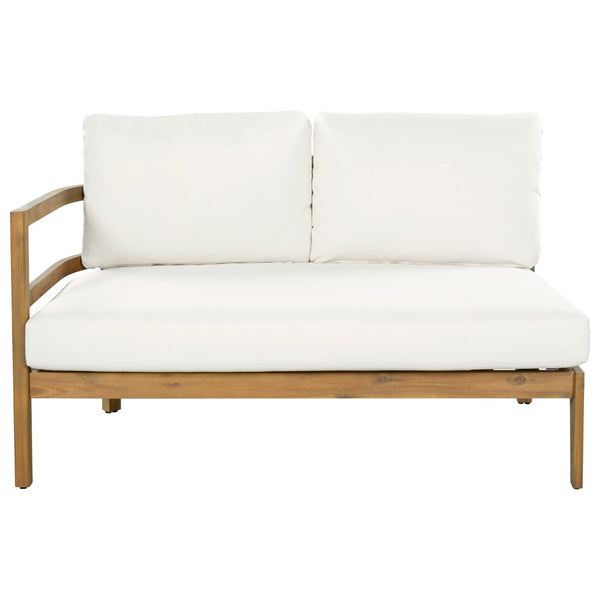 English Elm Outdoor Solid Acacia Wood Modular Sectional Sofa Set with Water-Repellent Cushions N757S538539B