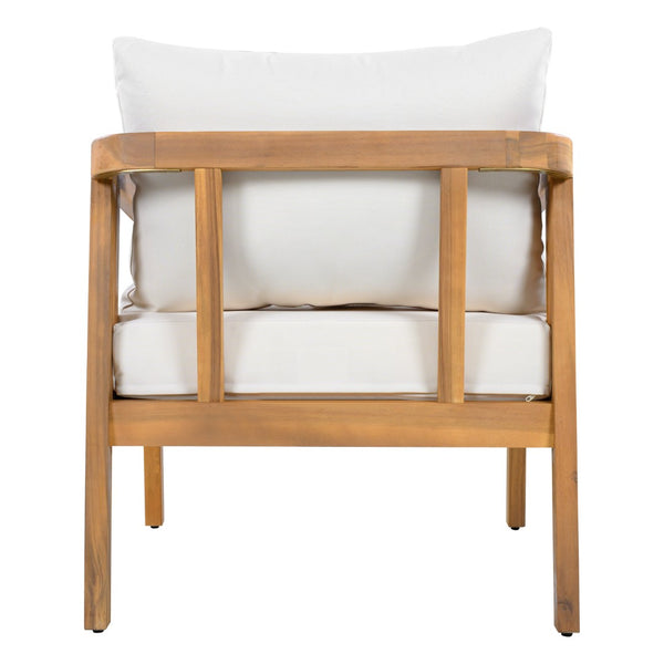 English Elm Outdoor Acacia Wood 7 Seat Modular Patio Sectional Set with Foam Cushions N757S595518I