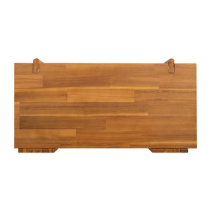 English Elm 4-tier Solid Acacia Wood Tall Open Bookshelf for Living Room or Home Office Display Teak N758P386640T