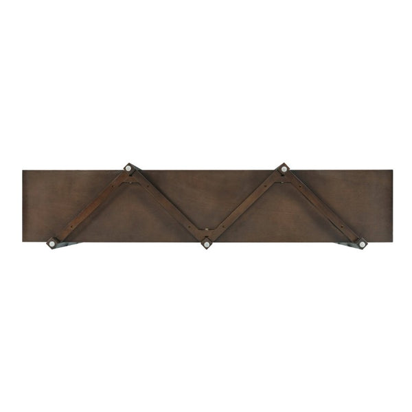English Elm Walnut Acacia Six Tier Open Bookshelf Mid-Century Grid Display Unit for Living Room N758P412462W