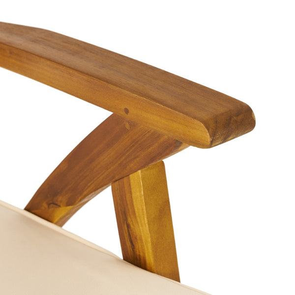 English Elm Hermosa Solid Acacia Outdoor Barstools Set of Two with Ladder Back and Footrest N758P473736T