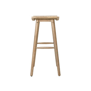 English Elm Jace Outdoor Barstool Set Acacia Wood Faux Rattan Woven Seat Patio Bar Dining N758P473908T