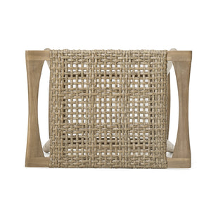 English Elm Jace Outdoor Barstool Set Acacia Wood Faux Rattan Woven Seat Patio Bar Dining N758P473908T