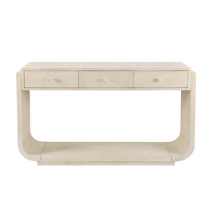 English Elm Antique-style Console Table with Three Drawers Paulownia Veneer Cabriole Legs Entryway N759P324549K