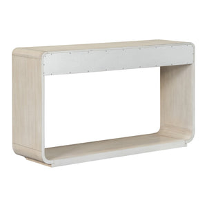 English Elm Antique-style Console Table Poplar Wood Curved Legs Three Drawers Entryway Accent Natural N759P396373N