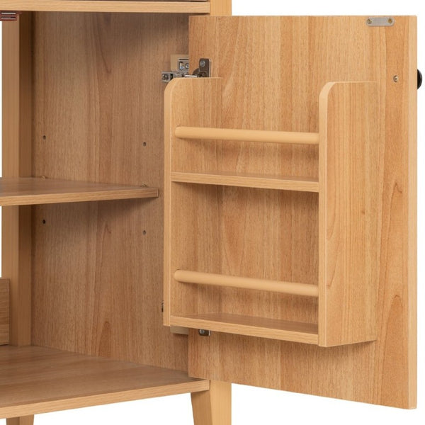 English Elm Video 30 Inch Freestanding Bathroom Vanity Rubberwood Legs Ceramic Sink Soft Close Storage N759P435704N