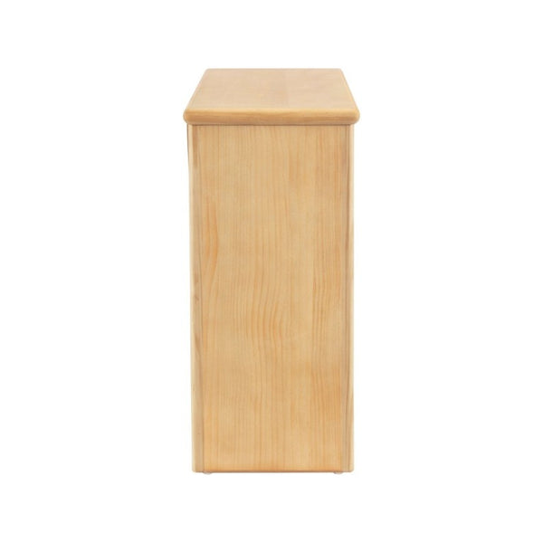 English Elm Video]55 Inch Fluted Pine Veneer Console Table with Soft Close Drawers for Entryway N759P449295N