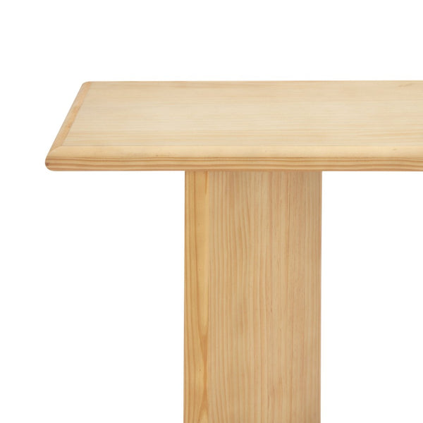 English Elm [video] Pine Veneer X-leg Console Table with Rounded Edges for Entryway or Living Room N759P449300N
