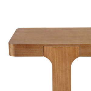 English Elm Video 50 Inch Pine Veneer Console Table Solid Legs Open Shelf Entryway Living Room N759P449307T