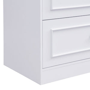 English Elm Video Tall Arched Glass Door Display Cabinet with Soft Close Hinges and Five Tier Shelving 2-Tier Shelves with Drawers White N759P487155K
