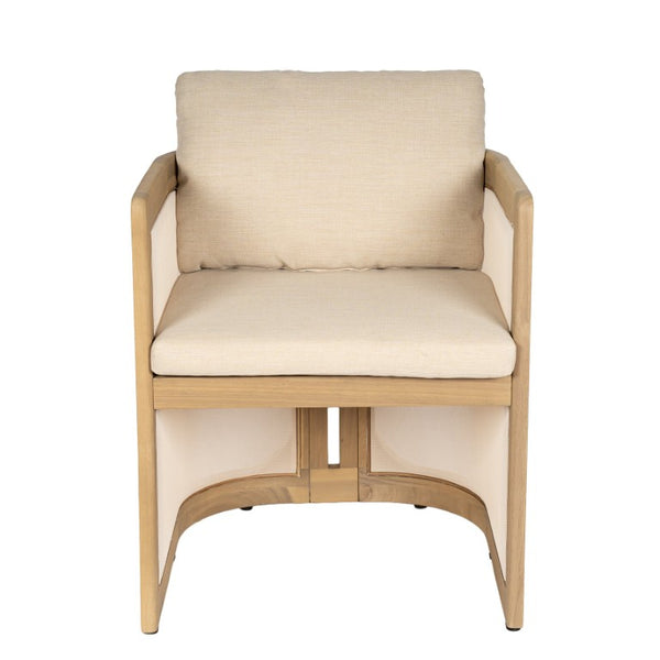 English Elm 7‑Piece Solid Acacia Outdoor Dining Set Slatted Table Six Armchairs Garden Patio N762P371718K_N762P522750N3