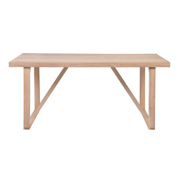 English Elm 7‑Piece Solid Acacia Outdoor Dining Set Slatted Table Six Armchairs Garden Patio N762P371718K_N762P522750N3