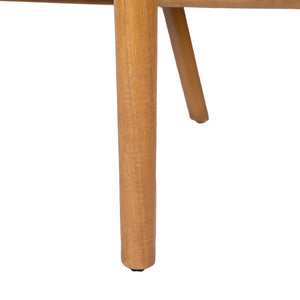 English Elm Outdoor Acacia Wood Windsor Spindle Back Dining Chairs with Washable Cushions Patio Set Teak N762P389932A