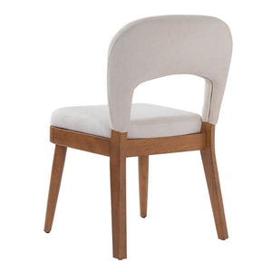 English Elm 7‑Piece Oval Rubber Wood Dining Set Walnut Finish Upholstered Chairs Modern Room N762P396360D_N762P472721D3