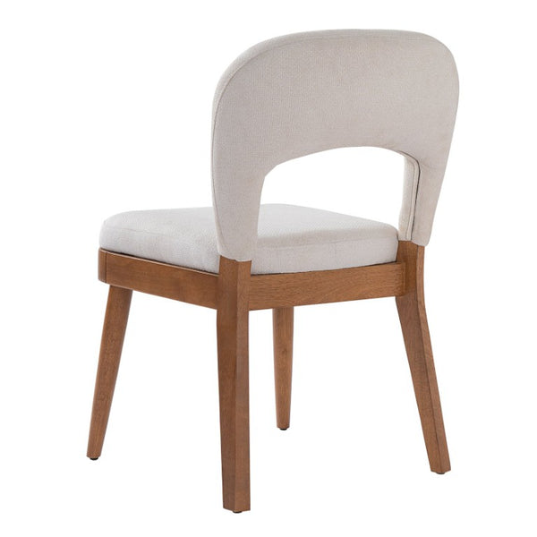 English Elm 7‑Piece Oval Rubber Wood Dining Set Walnut Finish Upholstered Chairs Modern Room N762P396360D_N762P472721D3