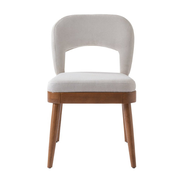 English Elm 7‑Piece Oval Rubber Wood Dining Set Walnut Finish Upholstered Chairs Modern Room N762P396360D_N762P472721D3