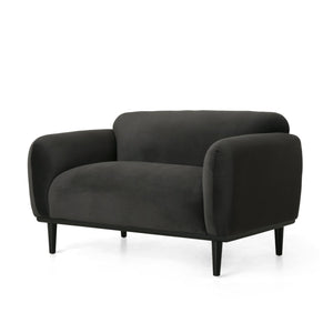English Elm Loveseat Compact Two Seater Sofa with Birch Legs Boucle Upholstery for Modern Interiors N762P407898E