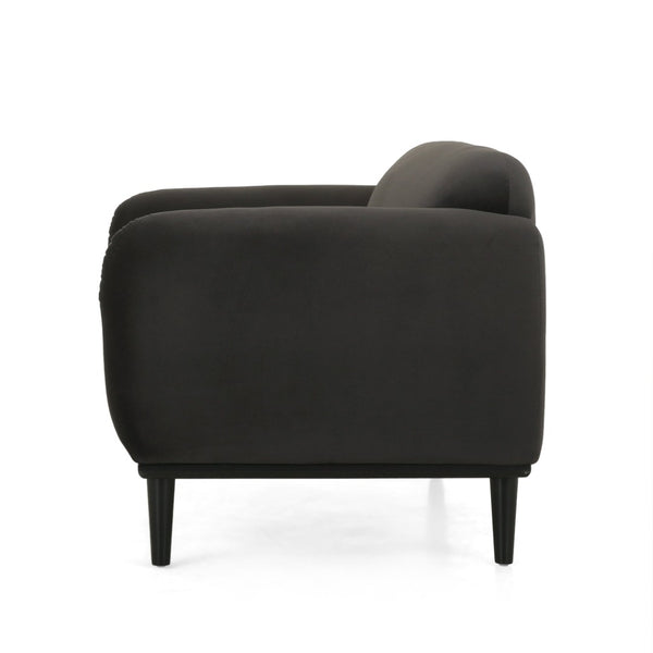 English Elm Loveseat Compact Two Seater Sofa with Birch Legs Boucle Upholstery for Modern Interiors N762P407898E