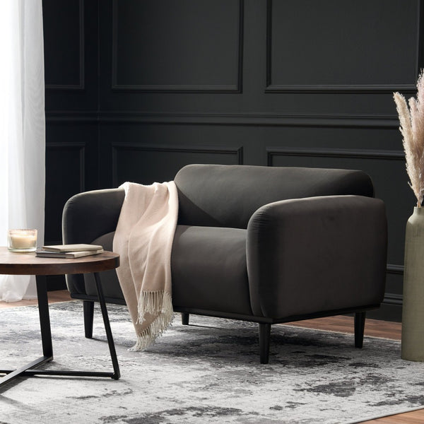 English Elm Loveseat Compact Two Seater Sofa with Birch Legs Boucle Upholstery for Modern Interiors N762P407898E
