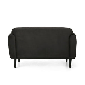 English Elm Loveseat Compact Two Seater Sofa with Birch Legs Boucle Upholstery for Modern Interiors N762P407898E