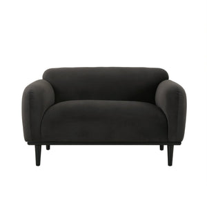 English Elm Loveseat Compact Two Seater Sofa with Birch Legs Boucle Upholstery for Modern Interiors N762P407898E