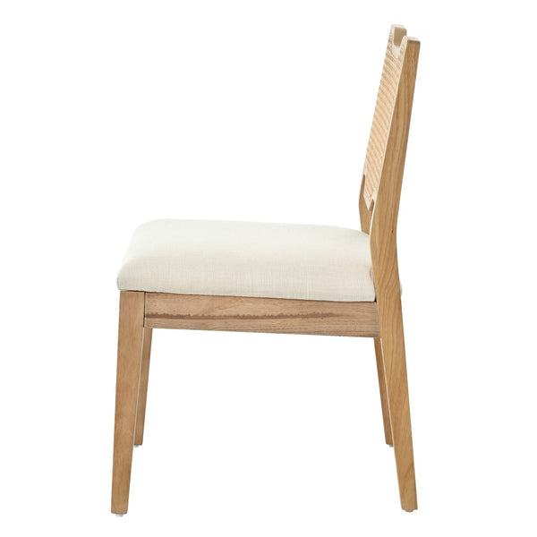 English Elm 28" Farmhouse Counter Barstools Set of 2 Rattan Back Rubberwood Cushioned Kitchen Seats N762P411405D