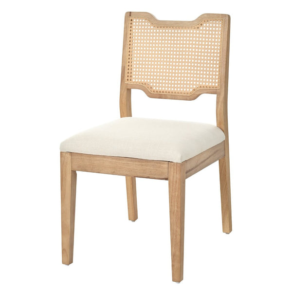 English Elm 28" Farmhouse Counter Barstools Set of 2 Rattan Back Rubberwood Cushioned Kitchen Seats N762P411405D