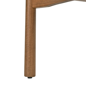 English Elm Set of 2 Mid-Century Arm Chairs with Linen Seat and Rubberwood Legs for Dining 25.2 L x 25.2 W x 30.71 H N762P446221D