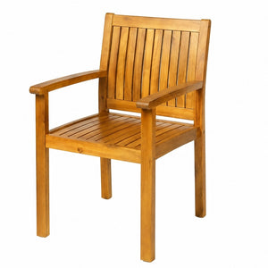 English Elm 7 Piece Solid Acacia Outdoor Dining Set Extendable Teak Table Six Slatted Chairs N762P455523D_61717.00TEA6