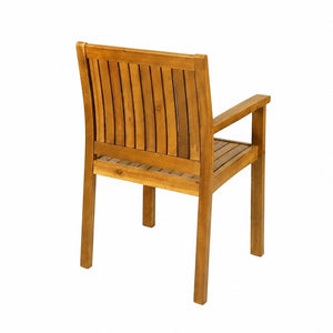 English Elm 7 Piece Solid Acacia Outdoor Dining Set Extendable Teak Table Six Slatted Chairs N762P455523D_61717.00TEA6