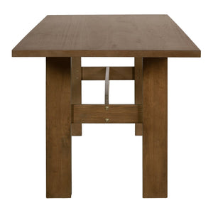 English Elm 7 Piece Oval Rubberwood Dining Set Walnut Finish with Upholstered Beige Chairs Seats 6 N762P467081D_N762P329075A6