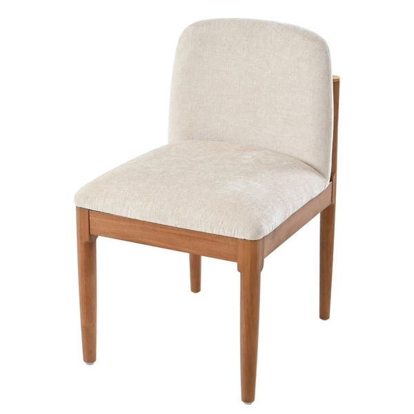 English Elm 7 Piece Solid Rubberwood Dining Set Seats Six with Brass Accent Upholstered Chairs N762P467081D_N762P379418D6