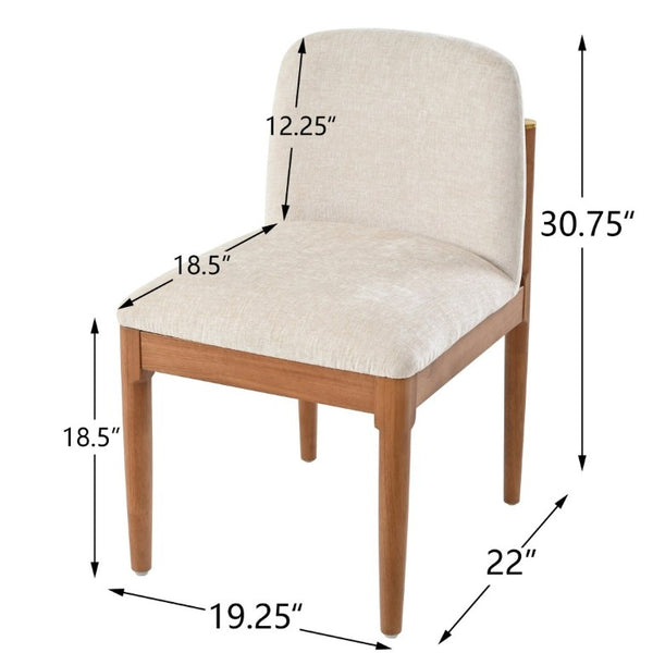 English Elm 7‑Piece Mid-Century Solid Wood Dining Set with Rope Back Chairs and Walnut Finish N762P488521D_N762P379418D3
