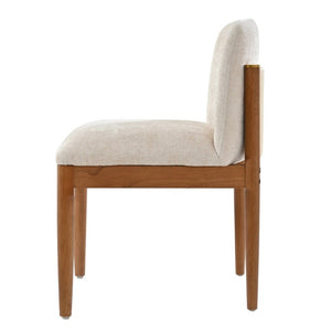 English Elm 7‑Piece Mid-Century Solid Wood Dining Set with Rope Back Chairs and Walnut Finish N762P488521D_N762P379418D3