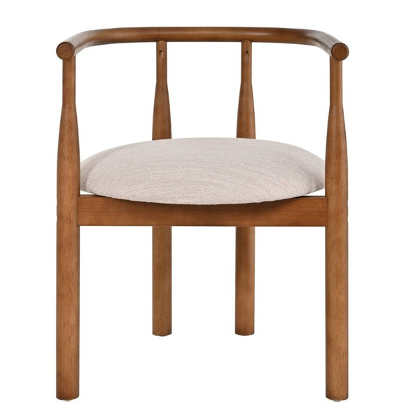 English Elm 7‑Piece Mid-Century Modern Solid Wood Dining Set with Ring-Arm Chairs for Six N762P488521D_N762P388943W3