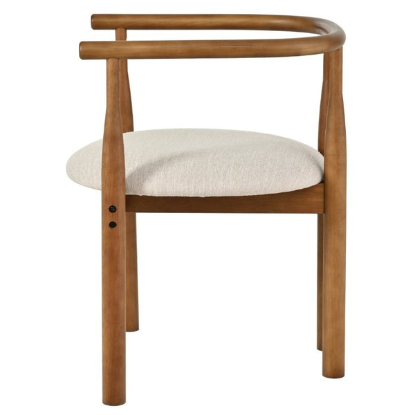 English Elm 7‑Piece Mid-Century Modern Solid Wood Dining Set with Ring-Arm Chairs for Six N762P488521D_N762P388943W3