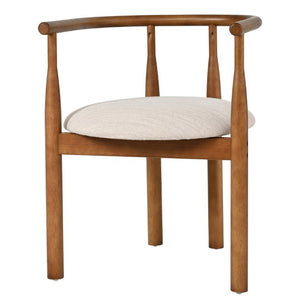 English Elm 7‑Piece Mid-Century Modern Solid Wood Dining Set with Ring-Arm Chairs for Six N762P488521D_N762P388943W3